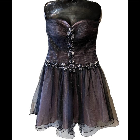 Jump Apparel Size 5/6 Tulle & Rhinestone Party Dress - Picture 1 of 5